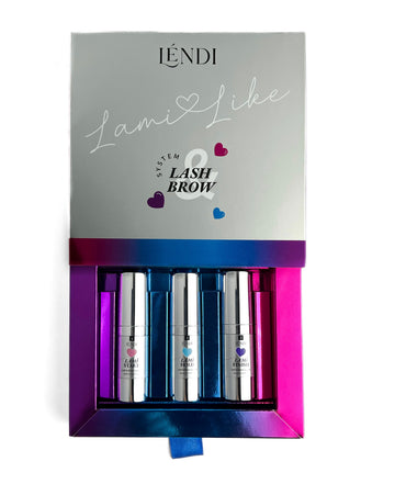 Lendi "Lami Like" Eyelash and Eyebrow Lamination Kit - 3 x 10ml Jars