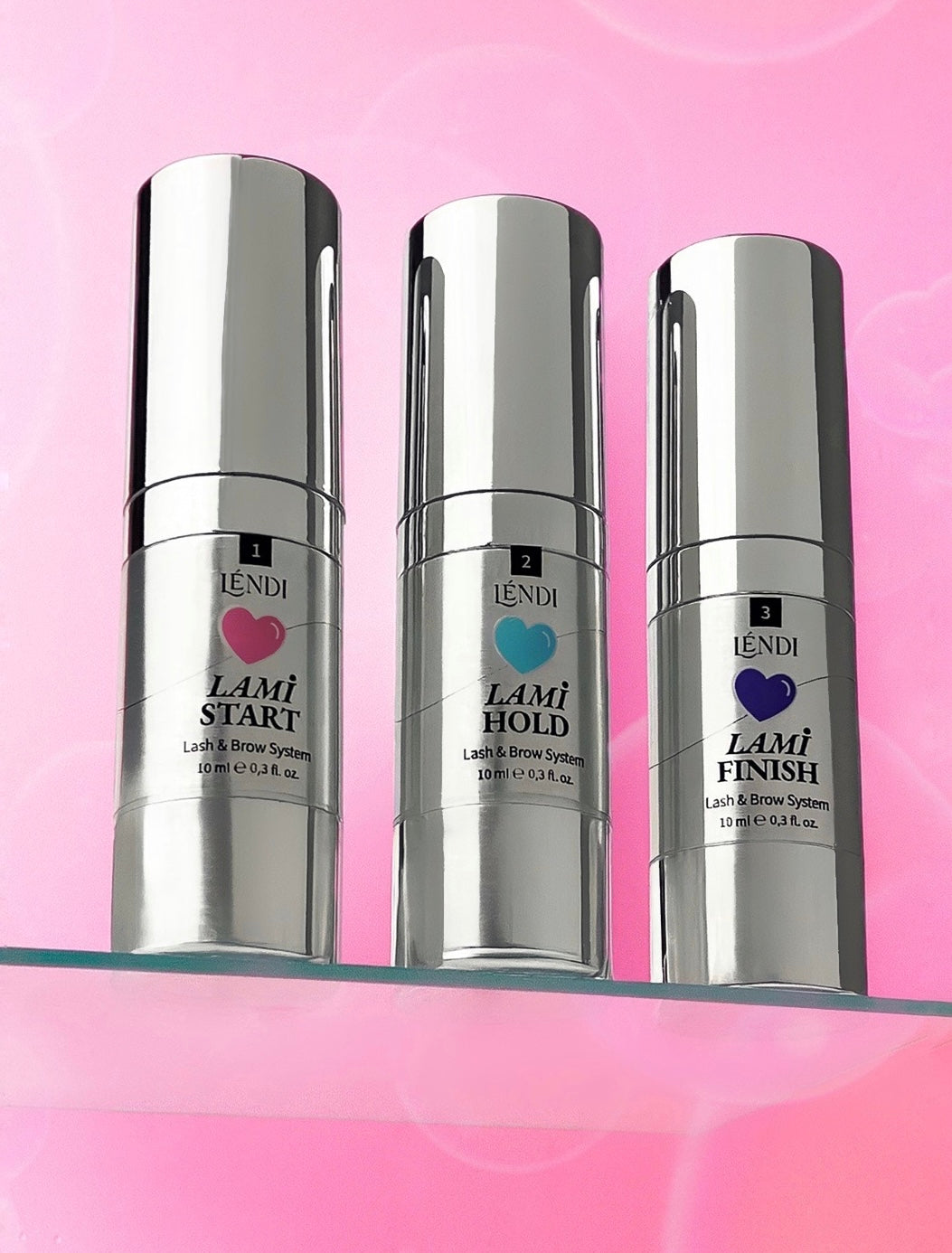 Lendi "Lami Like" Eyelash and Eyebrow Lamination Kit - 3 x 10ml Jars