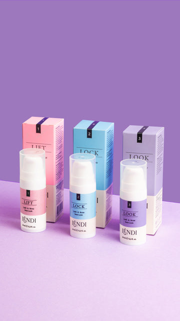 Eyebrow and eyelash lamination kit Lendi "Lash & Brow New Look"