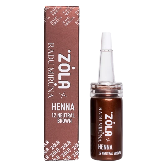 ZOLA X RADU MIRUNA PROFESSIONAL HENNA FOR EYEBROWS 10 G (12 NEUTRAL BROWN)
