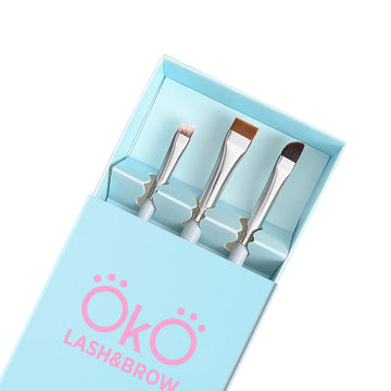 Brush Set "Flawless Brushes Flawless Brows" OKO Lash&Brow