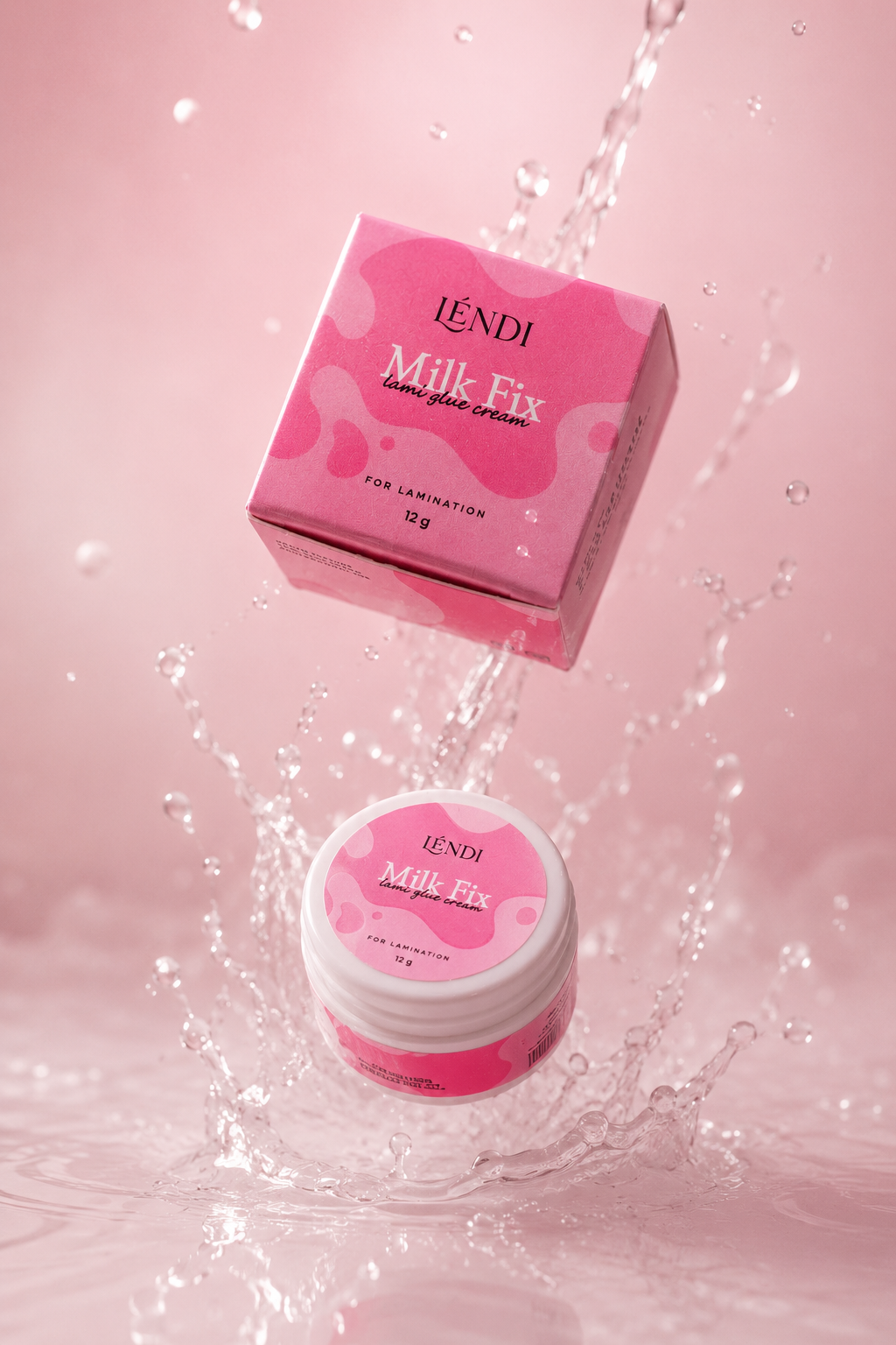 Cream eyelash lamination glue Lendi - Milk Fix Lami Glue Cream, 12 g